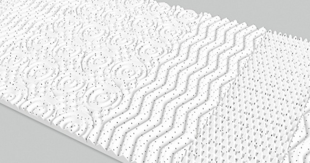 Натуральний латекс 7-Zone Effect у матраці Evolution